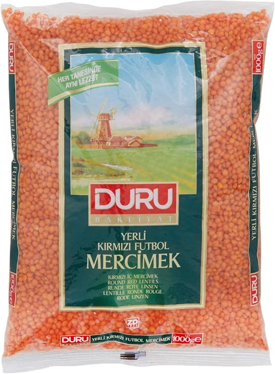 Duru Bakliyat Kırmızı Futbol Mercimek 1000 Gr