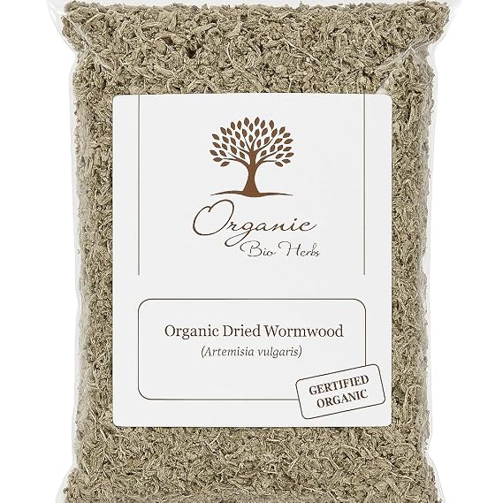 Organic Bio Herbs Premium Dried Wormwood (Artemisia vulgaris) | 100% Natural & Hand-Harvested | Ideal for Herbal Tea, Tinctures, Infusions | Non-GMO, Fresh & Aromatic- 2 Oz