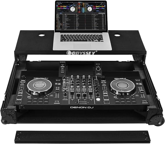 Denon DJ SC LIVE 4 I-Board Flight Case with Glide Style Laptop Platform
