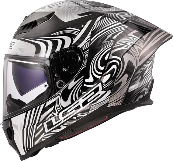 LS2 Helm Dragon Carbon Enthum FF807 zilver | | Doppelring | Carbon | geeignet für