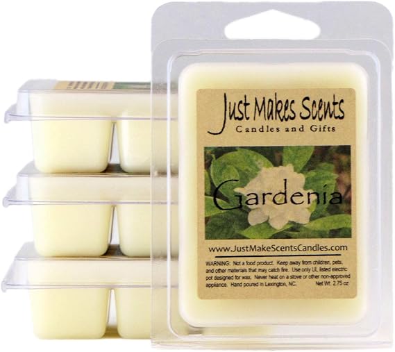 4 Pack - Gardenia Scented Wax Melts by Just Makes Scents