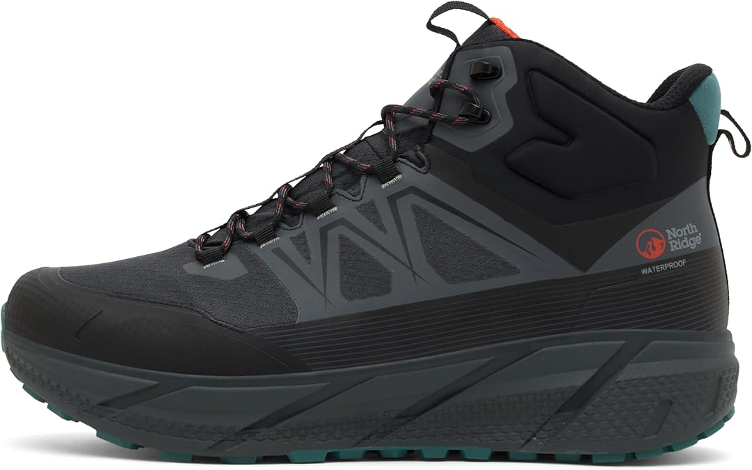 NORTH RIDGE Men's Flux Speed Waterproof Mid Walking Boot