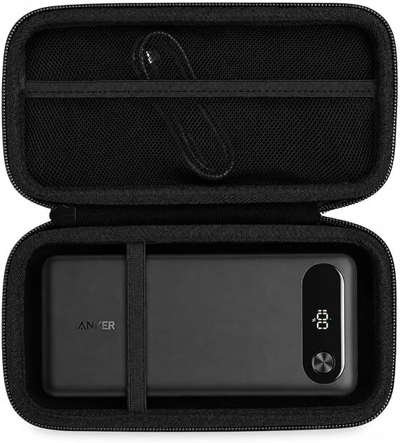 khanka Case for Anker 20000mAh 87W Portable Charger Power Bank,Black