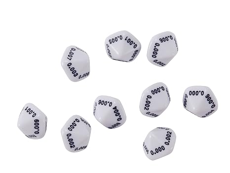 Place Value Dice, Thousandths
