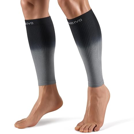 CAMBIVO Calf Compression Sleeves 1 Pair, 20-30 mmHg Graduated Support