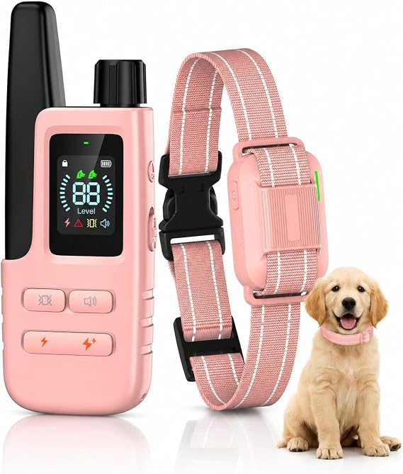 Shock Collar for Dogs with Remote, 4200FT Range, Fits 5-120 lbs | Electric E Collar with IPX8 Waterproof, 4 Modes, Security Lock, Rechargeable & Adjustable for Small, Medium & Large Dogs