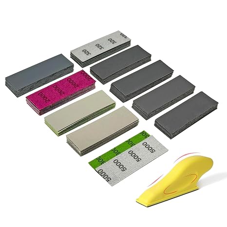Micro Detail Sander Paper Kit 90 PCS Wet Dry Sandpaper (Grit 320 to 5000)