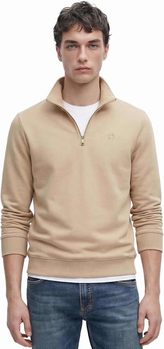 Anthony Jackson Premium Erkek Yakası Fermuarlı Sweatshirt Emilio