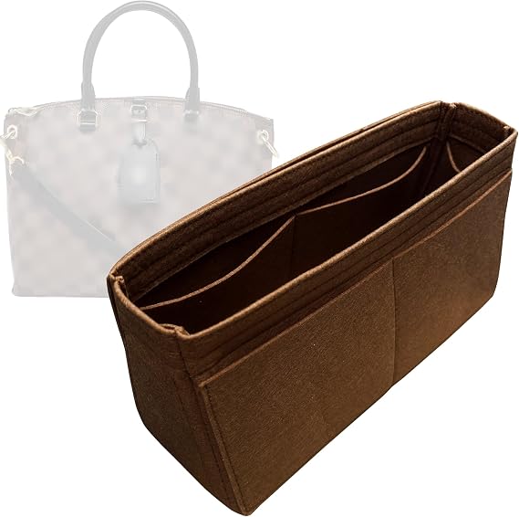 Organizer for Odeon Tote PM | MM, Handmade Felt Insert MM, BrightGreen