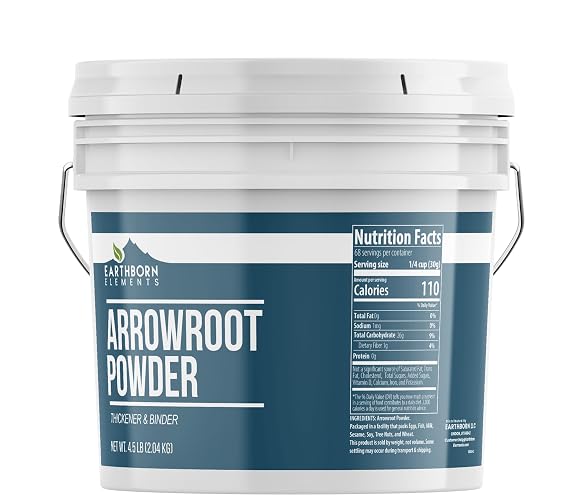 Earthborn Elements, Arrowroot Powder, 4.5 Lb