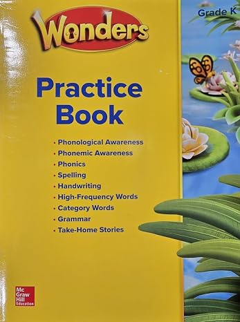 Wonders Grade K NA Practice Book (BLM) (ELEMENTARY CORE READING)