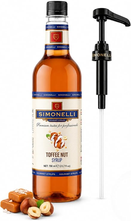Kahve Ve Kokteyl Şurubu Toffee Karamel Aromalı 700 ml Pompa Hediyeli