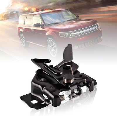 Hood Latch Assembly Compatible With Ford Edge Flex Focus Fusion | Lincoln MKX | Mercury Milan Replace Front Engine Hood Lock Lacth