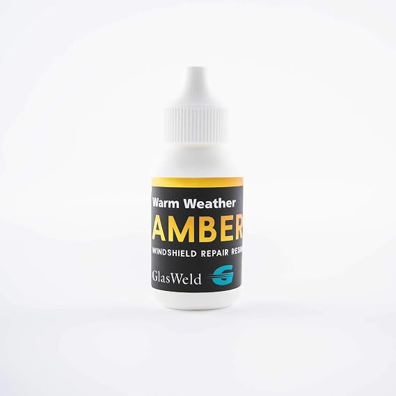 Glas Weld 30 ml Warm Weather Windshield Rock Chip Repair Resin, Professional Windshield Repair Thicker Resin Liquid (Gray)