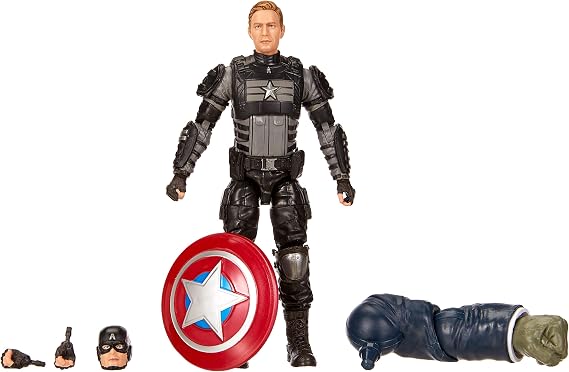 Marvel Legends Series Gamerverse 6-inch Collectible Stealth Captain America Action Figure Toy, Ages 4 And Up