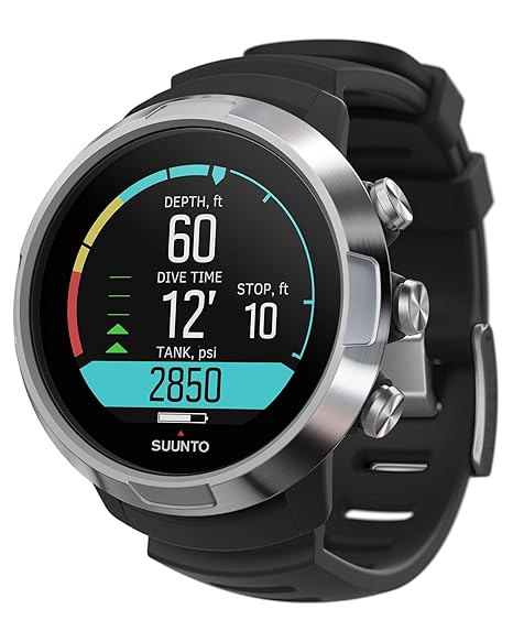Suunto D5 Wrist Dive Computer W/ Usb Cable Black