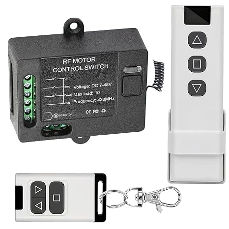DC 7V/12V/48V Forward Reverse Remote Switch,12V 10A Linear Actuator Switch