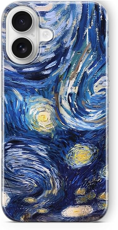 Multitronic iPhone 16 Uyumlu Yıldızlı Geceler Tasarım Baskılı Şeffaf Kılıf