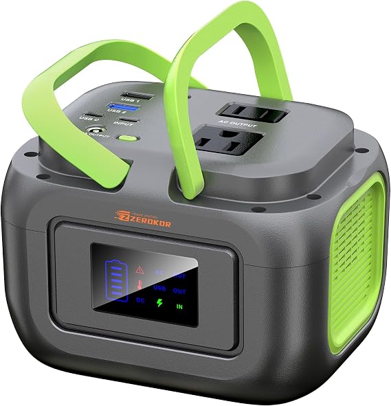 Portable Power Station 120W, 97.6Wh Backup Battery Solar Power Bank Generator with AC Outlets & USB-C Input,Portable Battery Pack Lightweight for Camping Travel RV Van(without Solar Panel)