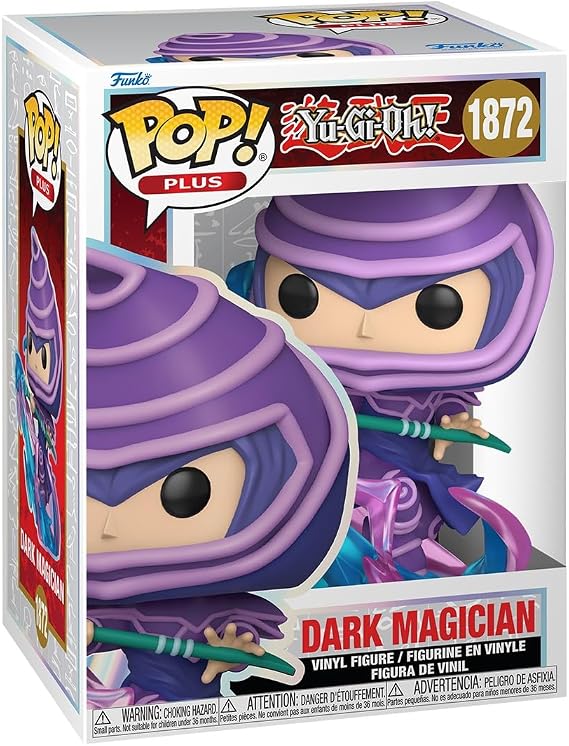 Funko Pop Plus: Yu-Gi-Oh- D Dark Magician - (Atk) - Koleksiyon Vinil Figür - Hediye Fikri - Resmi Ürün - Çocuklar ve Yetişkinler için Oyuncaklar - Anime Hayranları - Koleksiyonerler ve Teşhir için
