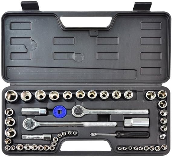 Rolson 36159 52 pc 1/4" & 1/2" Dr. Socket Set