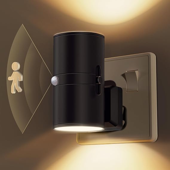 LOHAS-LED Motion Sensor Night Light Plug in, 1 Pack, Motion Activated Night