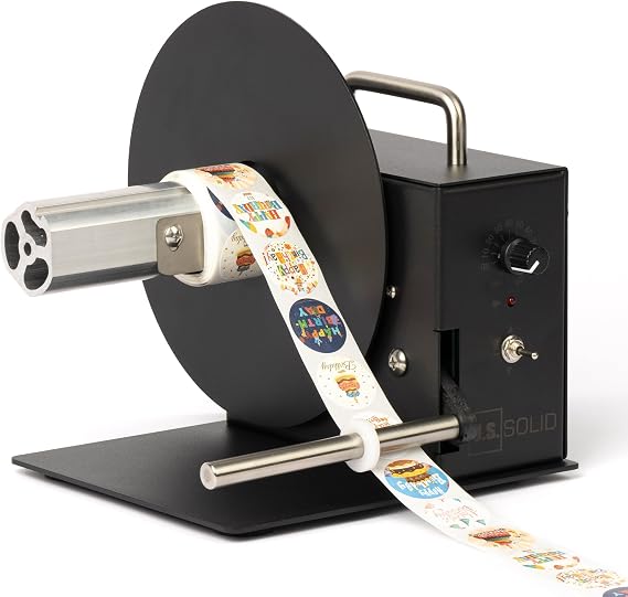U.S. Solid Automatic Label Rewinder 1.5/3 Core Holder Max. Label Width 105 mm Double-sided Wrapping