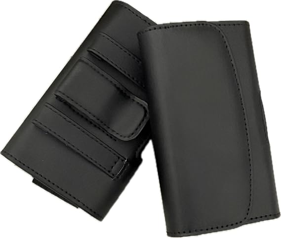 Black Horizontal Leather Case Compatible with Nokia 2780 flip Phone