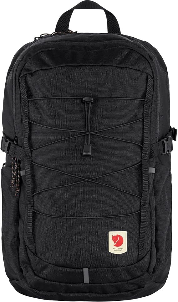 Fjallraven Skule 28 Backpack - Spacious Storage, Padded Back Panel, Breathable Design - Travel, Hiking, Black