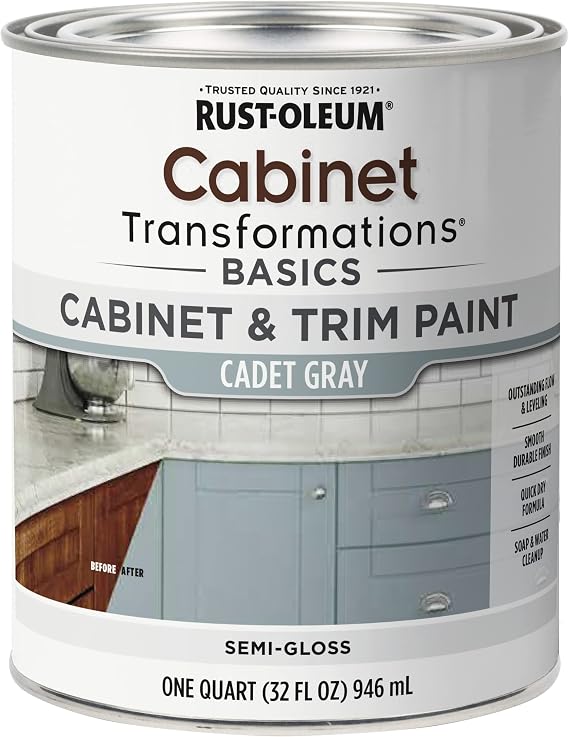 Rust-Oleum Cabinet Tranformations & Trim Paint, Black, Quart