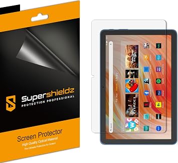 Supershieldz 3 Pack Designed for All-New Fire HD 10 / Fire HD 10 Plus Tablet 10.1 inch 13th/11th Generation, 2023/2021 Release Screen Protector, High Definition Clear Shield PET