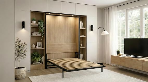 Morphy Classic Murphy Bed – Complete modular multi‑system (SizeFlex™ + TypeFlex™), space‑saving wall bed (140x190 cm, Vertical)