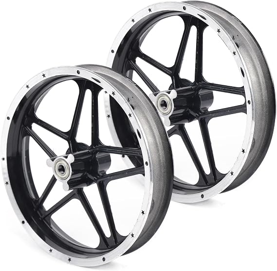 2.50-10" Front+Rear Wheel Tire Rim Hub Assembly For 49-50cc Electric Scooters, E-Bikes, 2-Stroke Dirt Bikes Wheel Hub for Mini Pocket Bike Off Road motorcycle Pocket Bike