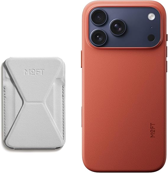 MOFT MOVAS Snap Case for iPhone 17 Pro Max Clay & Magnetic Wallet Stand Misty Cove