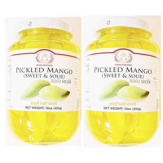 Pickled Mango Sweet and Sour, 16 oz, 2-Pack