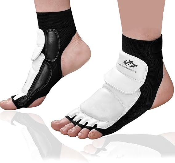Taekwondo Feet Protector Gear Ankle Brace Support Pad Guard for Martial Arts Boxing Punch Bag Sparring Training MMA UFC Thi