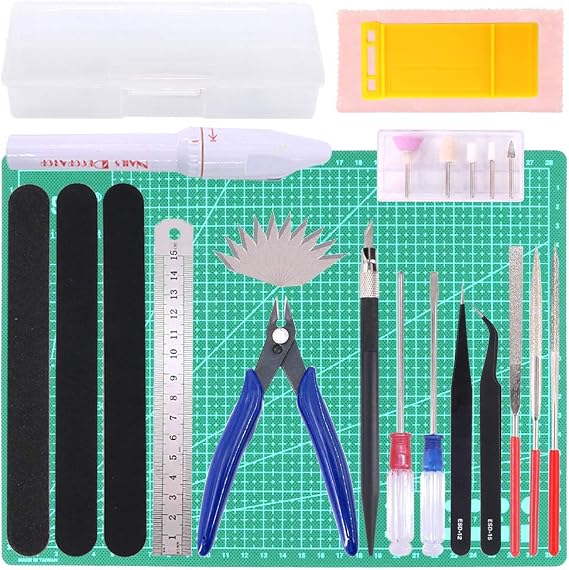 Keadic 29Pcs Modeler Basic Tools Craft Set Model Tools Kit Hobby Building Tools Kit for Professional Model Assemble Building