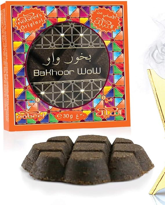 Nabeel Perfumes Bakhoor Wow Incense Solid Perfume for Unisex, 30 gm
