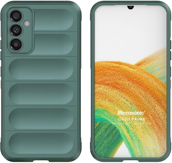Microsonic Samsung Galaxy A15 için Kılıf Oslo Prime Yeşil [Galaxy A15 ile Uyumlu Kılıf - Yeşil]