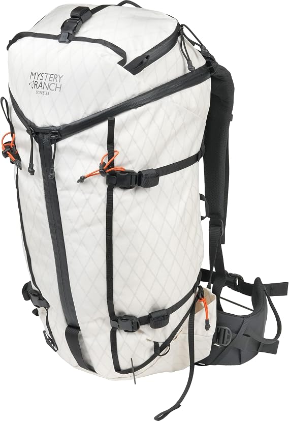 Mystery Ranch Women's Scree 33 Backpack - Technical Hiking Daypack, White/Sunset, S