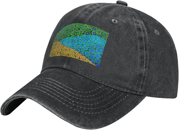 Baseball Cap,Washed Denim Casquette Sports Cap Dad Hats Trucker Hats for Unisex,The Zoanthid Soft Coral Art