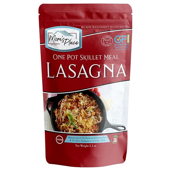 Mom's Place Gluten-Free Lasagna Skillet Meal Kit, Dairy Free, 8 Servings