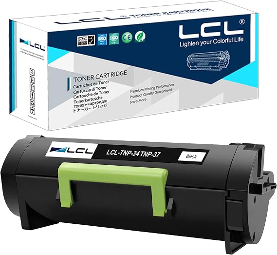 LCL Remanufactured Toner Cartridge Replacement for Konica Minolta TNP37 TNP-37 A63T01W 20K Bizhub 4700P (1-Pack Black)