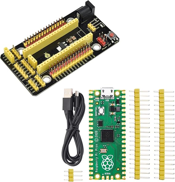 KEYESTUDIO Raspberry Pi Pico Board + Pi PICO IO Shield