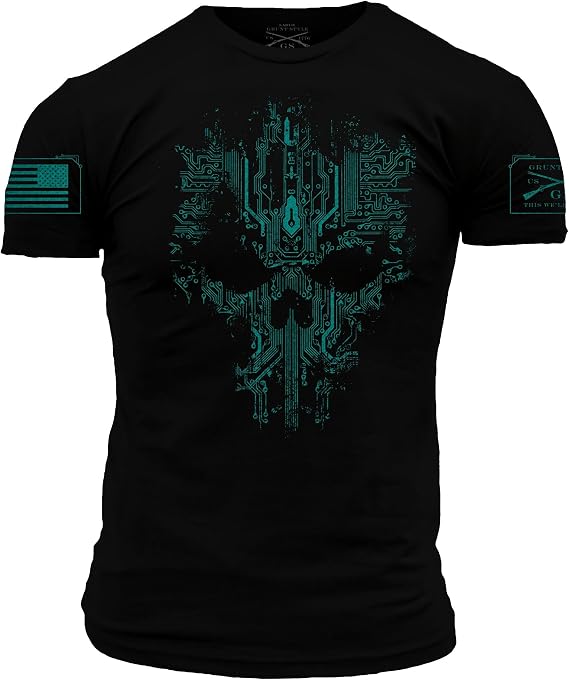 Grunt Style Circuit Skull Men's T-Shirt