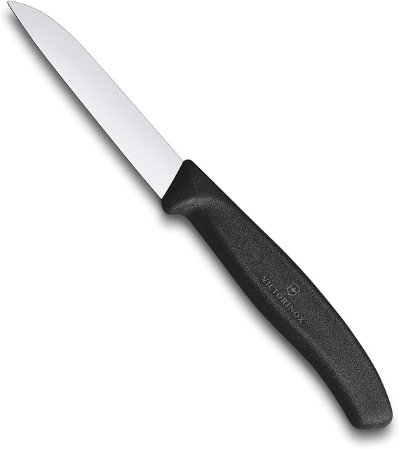 Victorinox 6.7403 SwissClassic 8cm Düz Soyma Bıçağı, Siyah