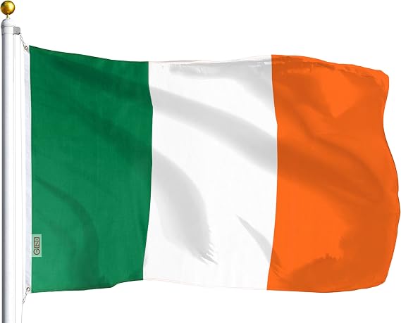 G128 Ireland Irish Flag | 3x5 Ft | LiteWeave Series Printed 100D Polyester | Country Flag, Vibrant Colors, Brass Grommets