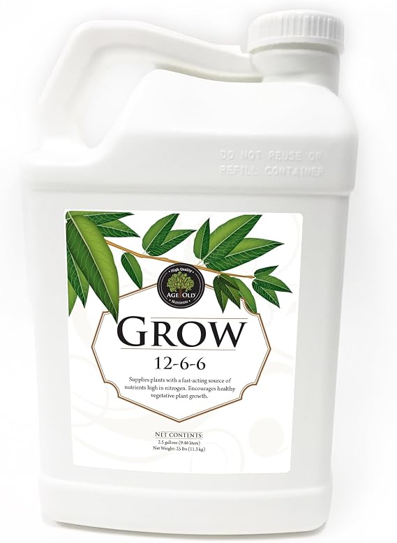 Grow Natural Based Liquid Fertilizer, 2.5-Gallon