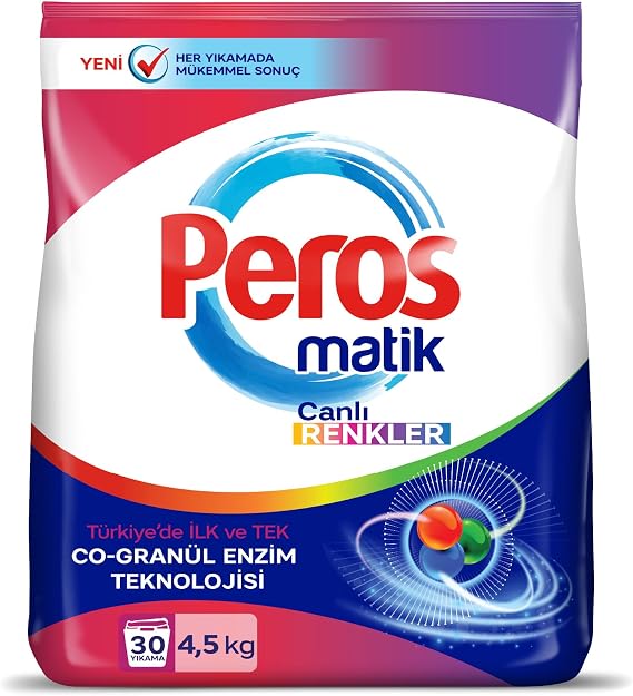 Peros Toz Çamaşır Deterjanı Canlı Renkler 4500 G