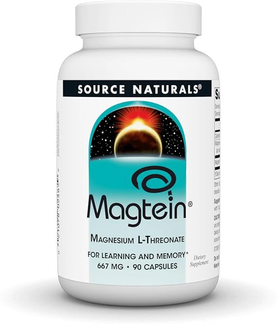 Source Naturals, Magtein Magnesium L-Threonate 667mg - 90 Capsules